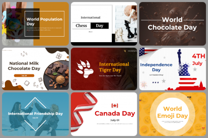 July Month Special Days Powerpoint Templates